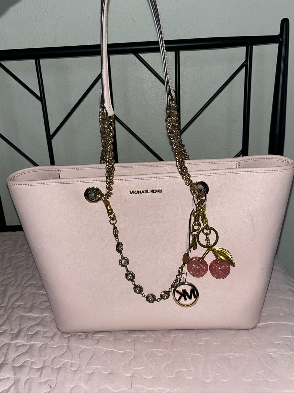 Michael Kors Light Pink Saffiano Tote